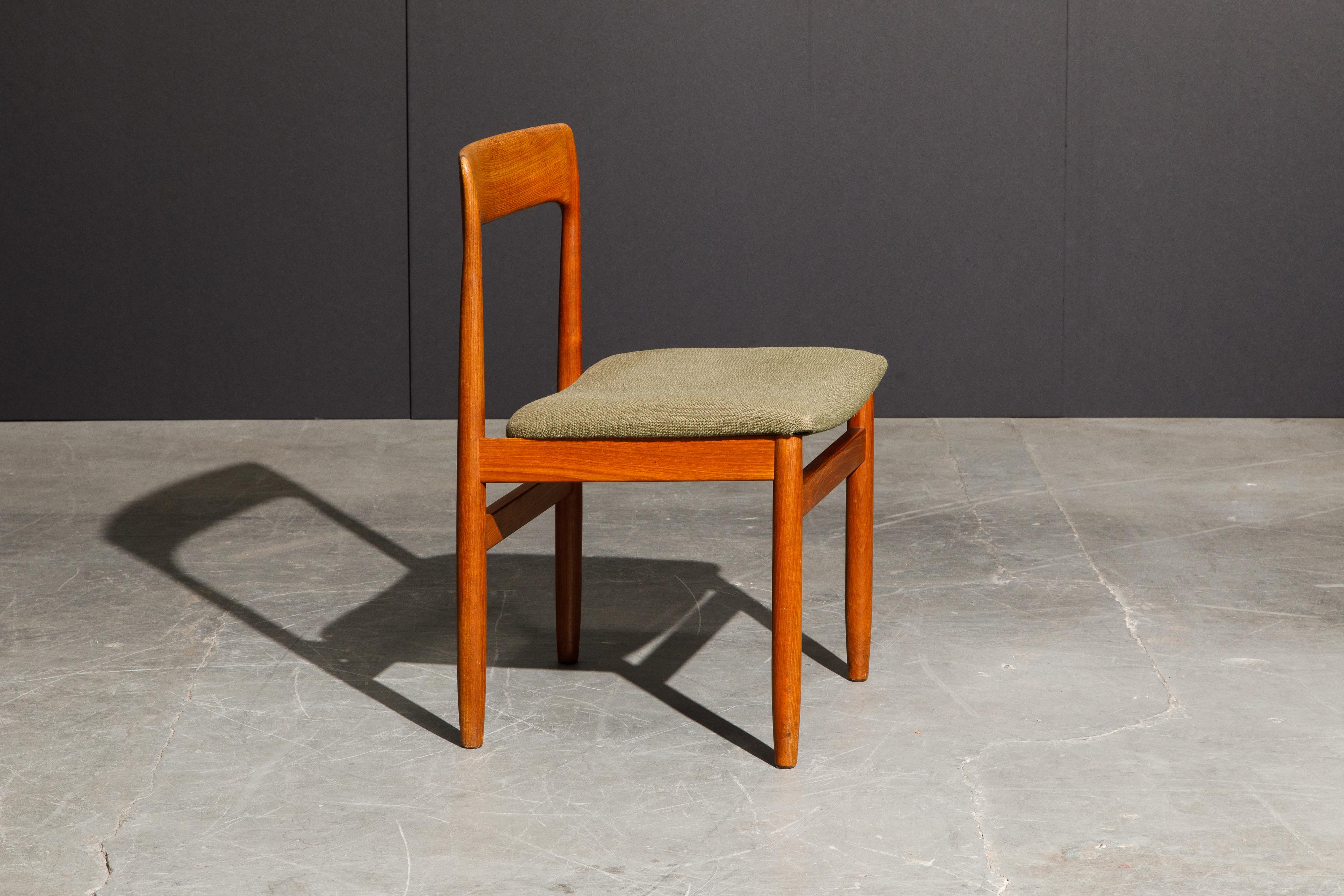 Set of Four Danish Modern Teak Dining Side Chairs in the Style of Niels Møller  8