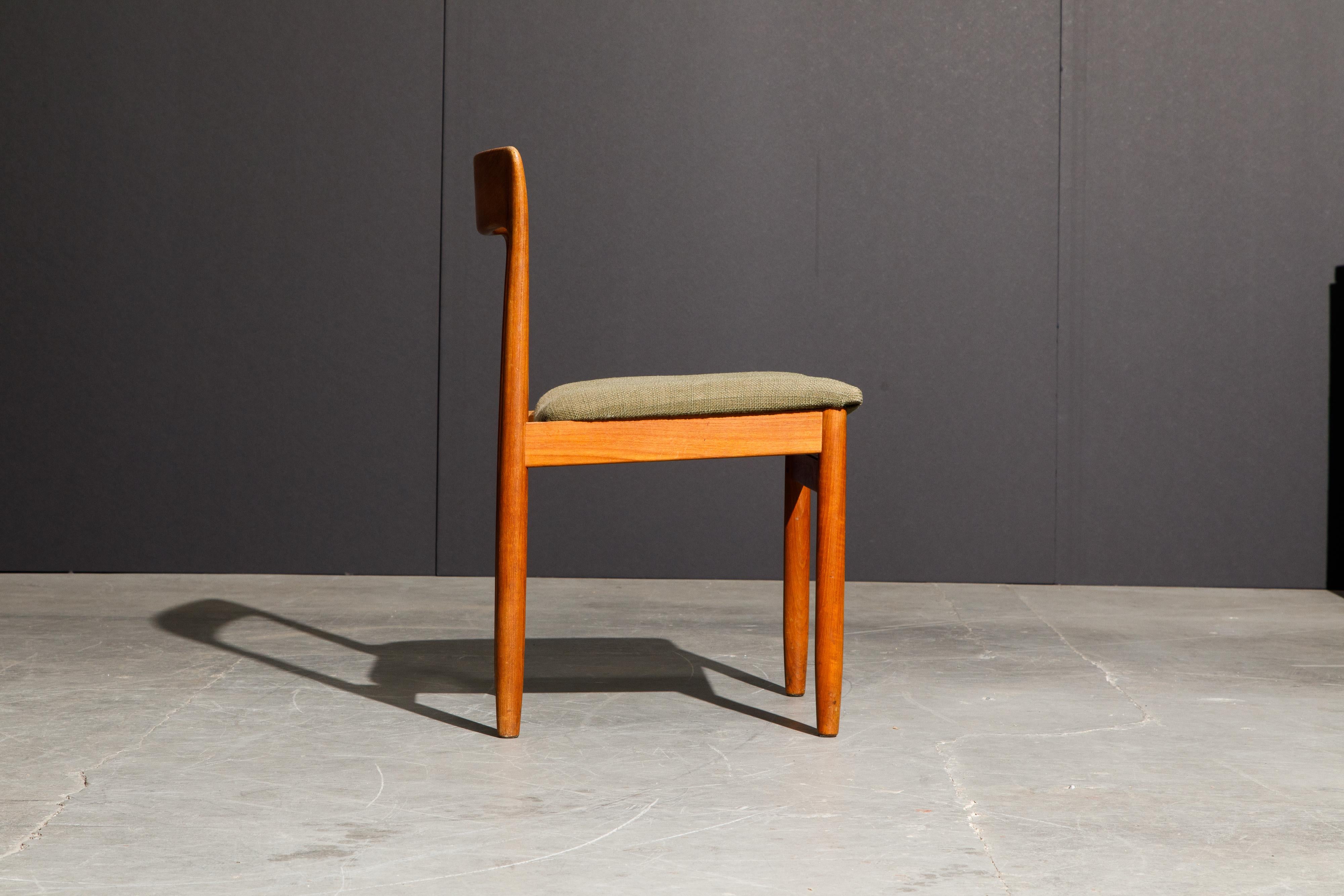 Set of Four Danish Modern Teak Dining Side Chairs in the Style of Niels Møller 10