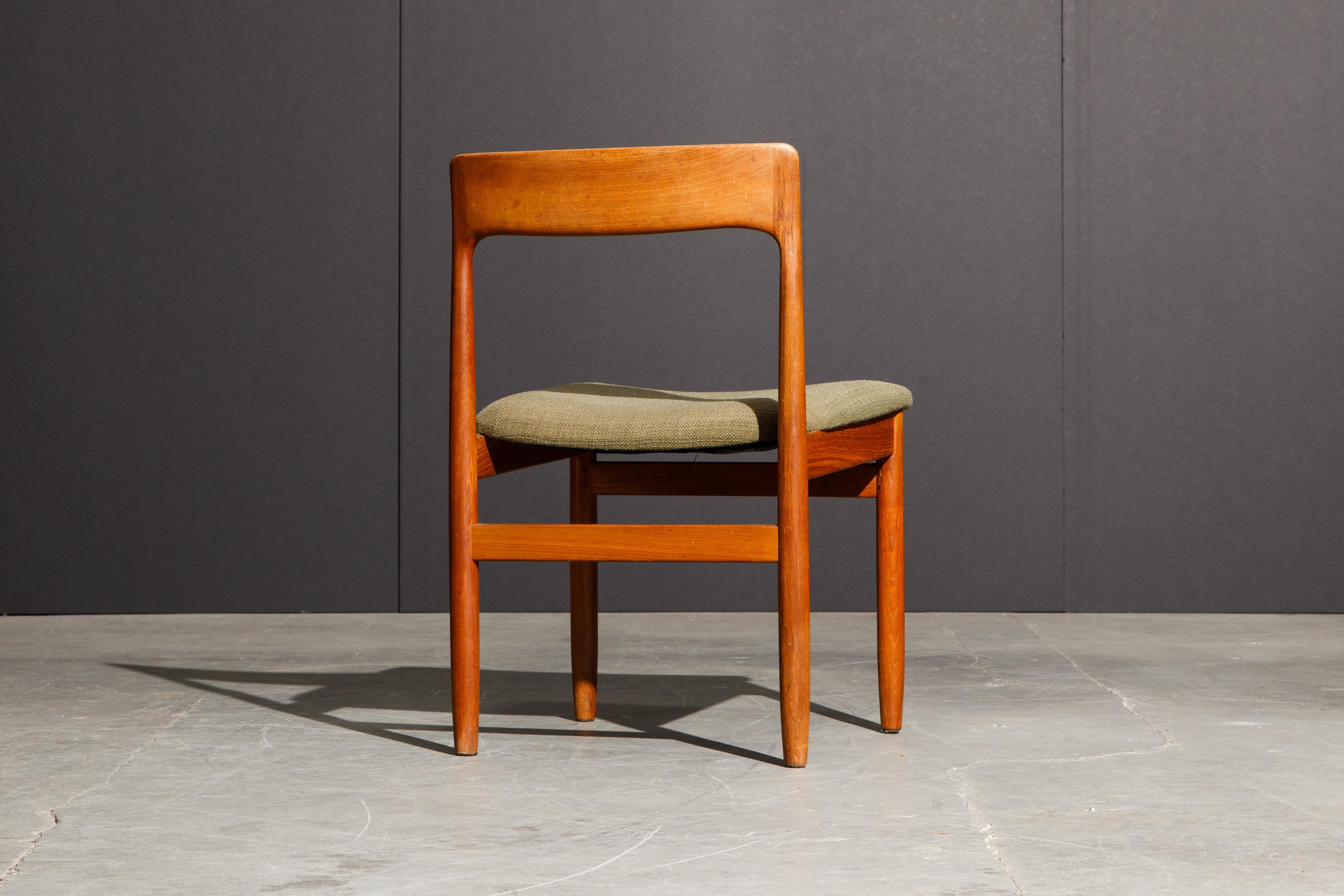Set of Four Danish Modern Teak Dining Side Chairs in the Style of Niels Møller  11