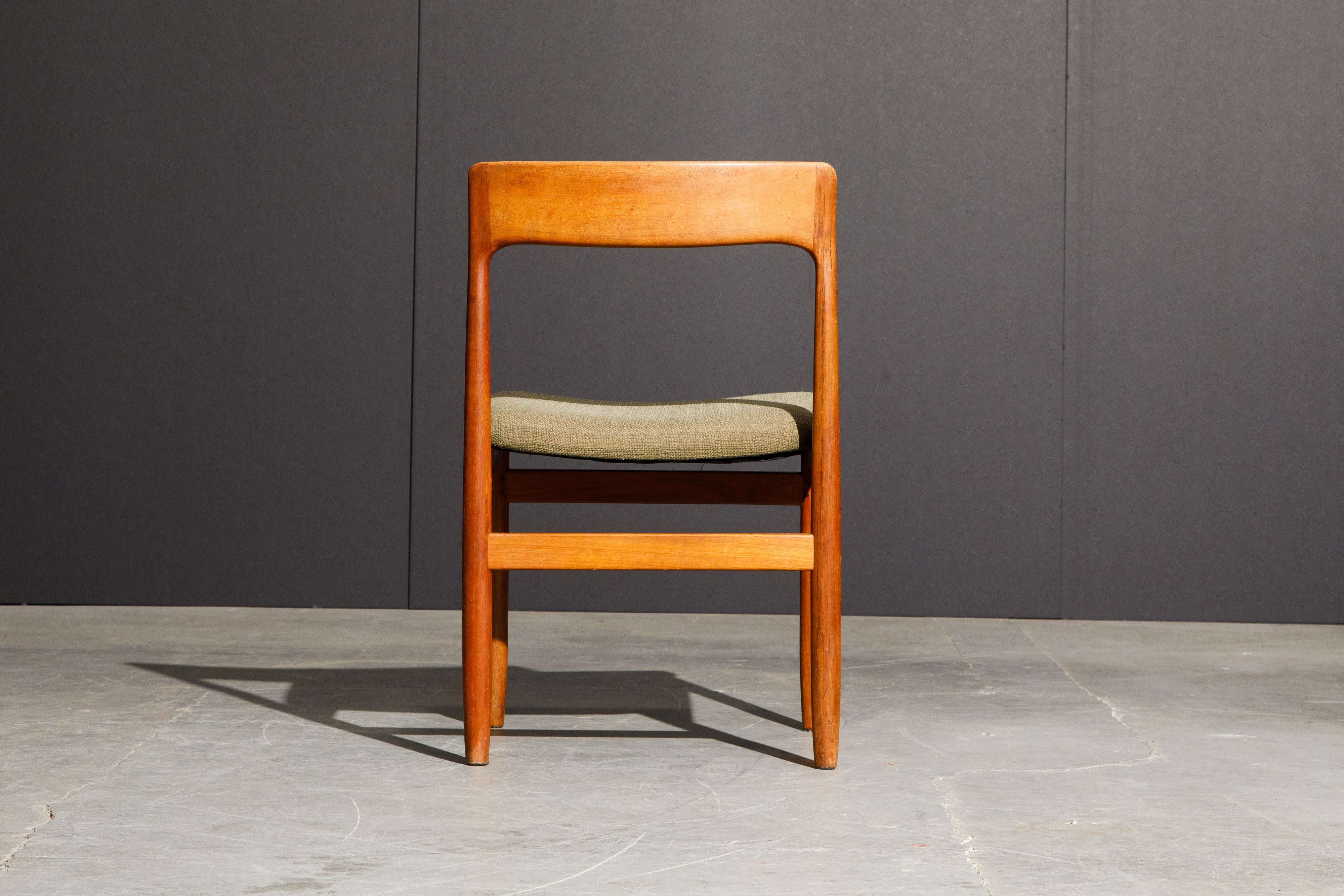 Set of Four Danish Modern Teak Dining Side Chairs in the Style of Niels Møller  12