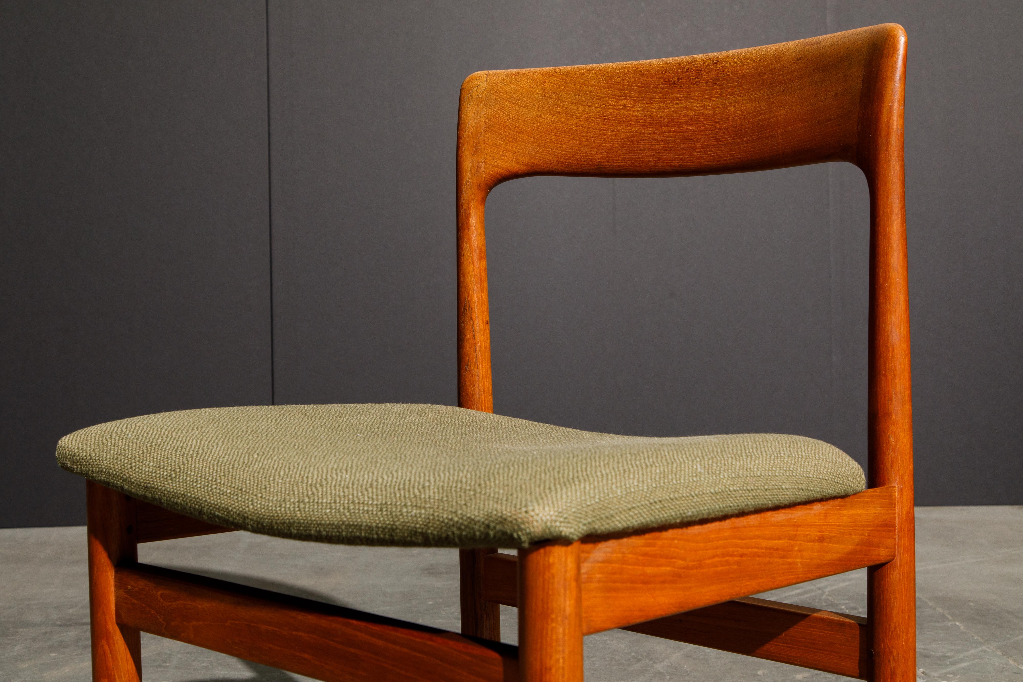 Set of Four Danish Modern Teak Dining Side Chairs in the Style of Niels Møller  13