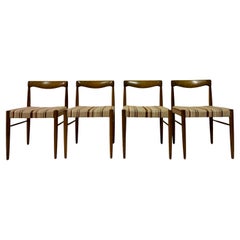 Set of Four Danish Oak Dining Chairs by H.W Klein for Bramin