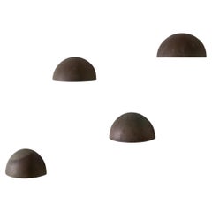 Set of Four Danish Patinated Copper Wall Lamps Sconces by Thorup & Bonderup