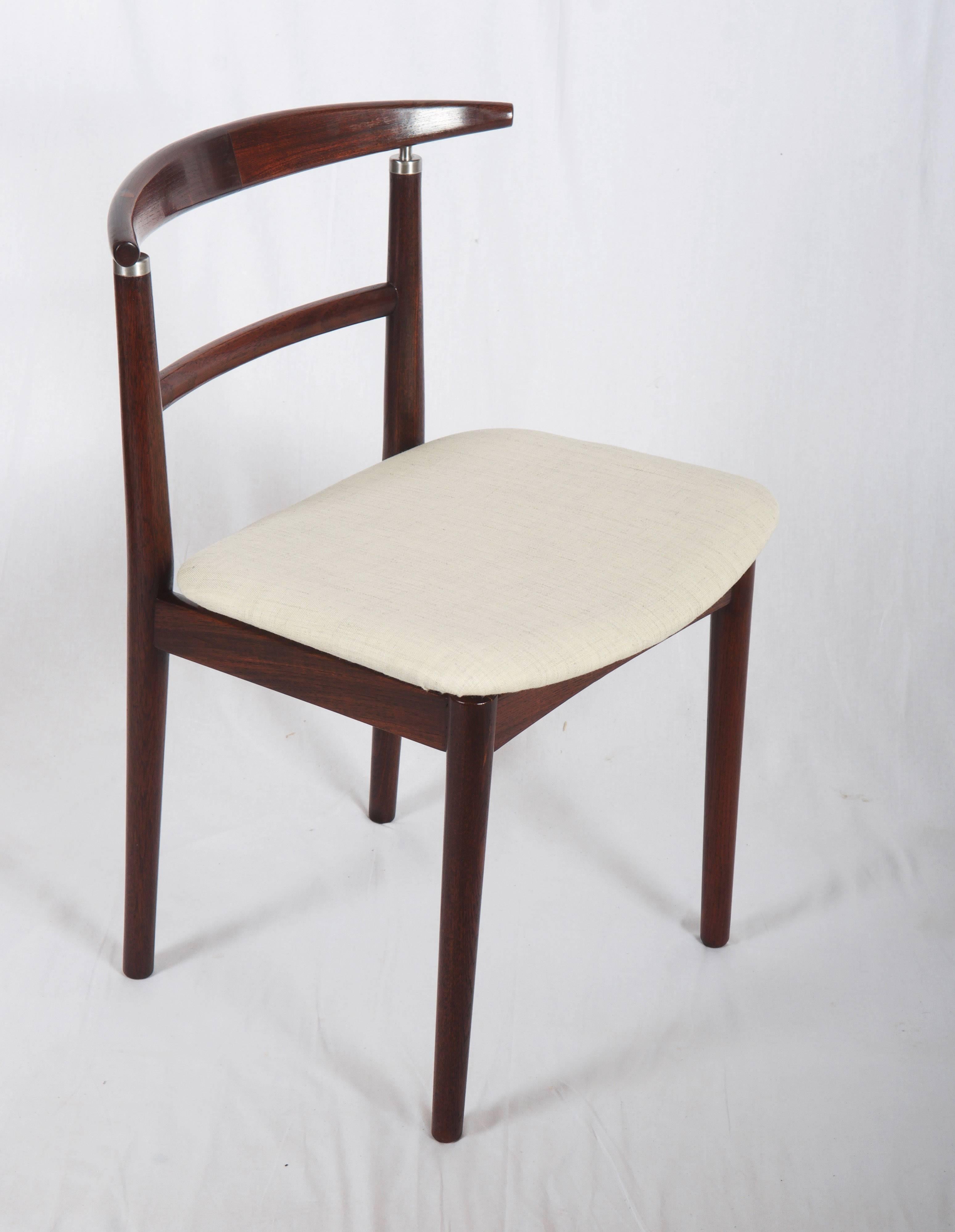 Scandinavian Modern Set of Four Danish Dining Chairs by Helge Sibast and Børge Rammeskov For Sale