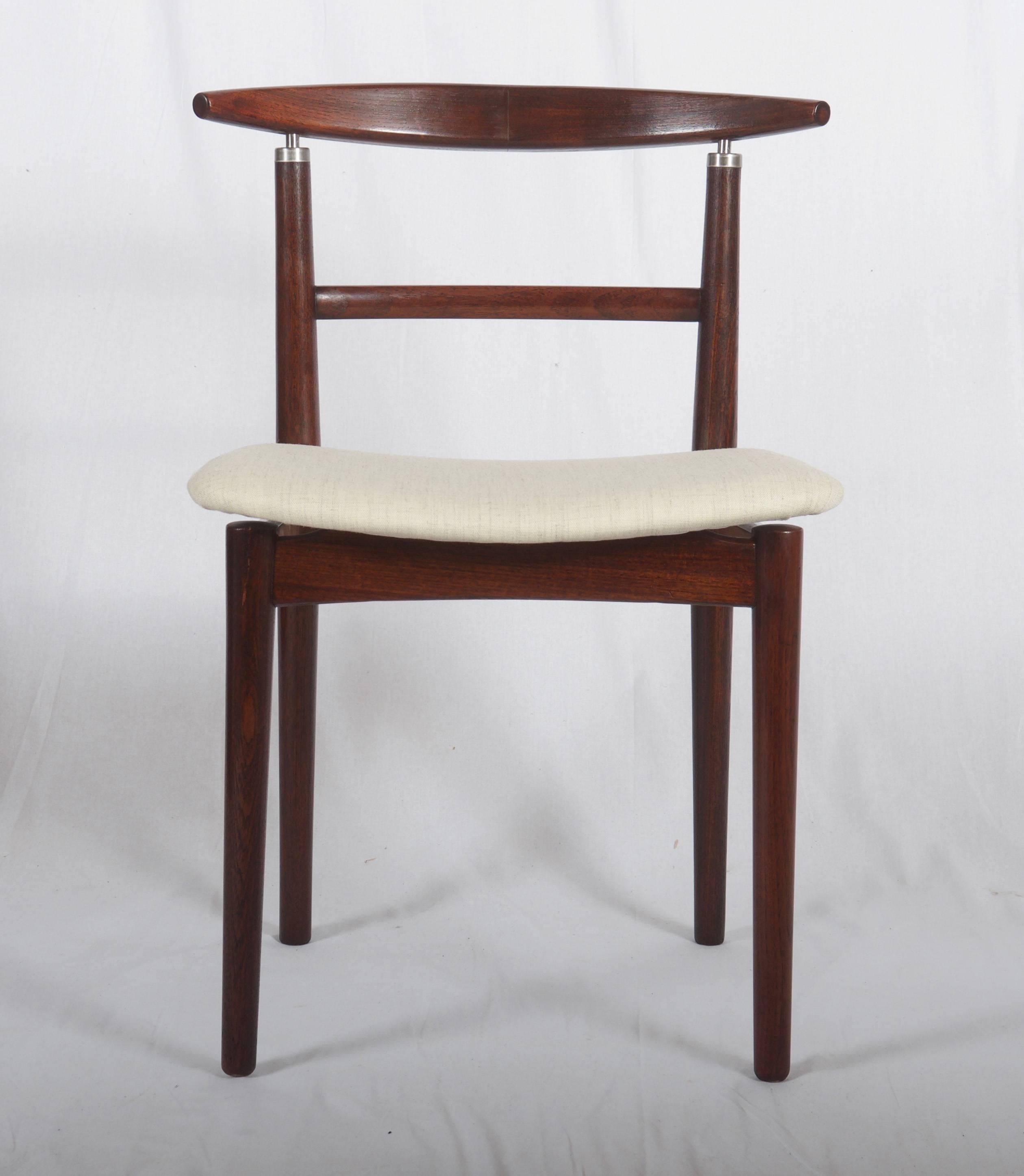 Mid-20th Century Set of Four Danish Dining Chairs by Helge Sibast and Børge Rammeskov For Sale