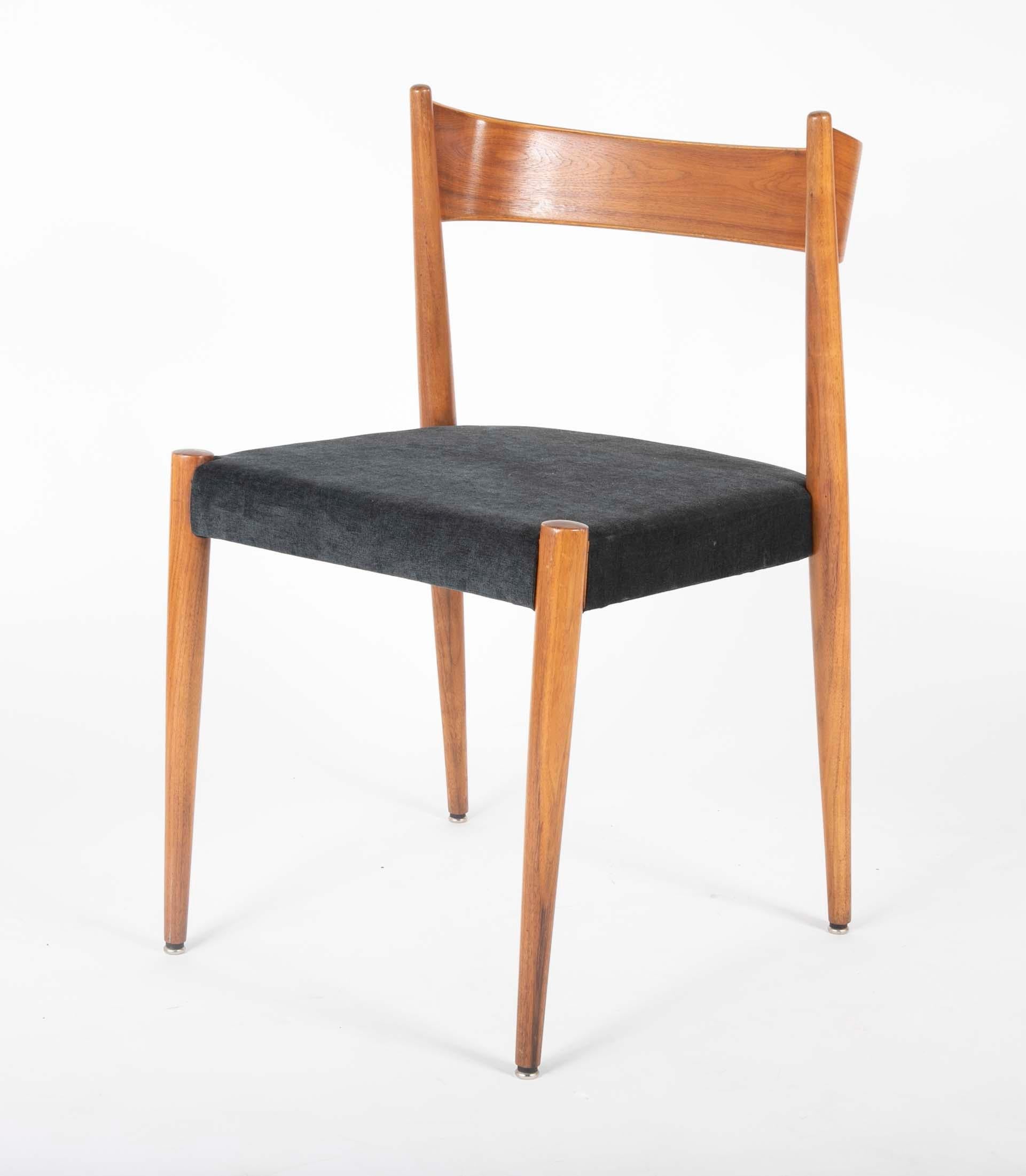 Mid-20th Century Set of Four Danish Teak Chairs For Sale