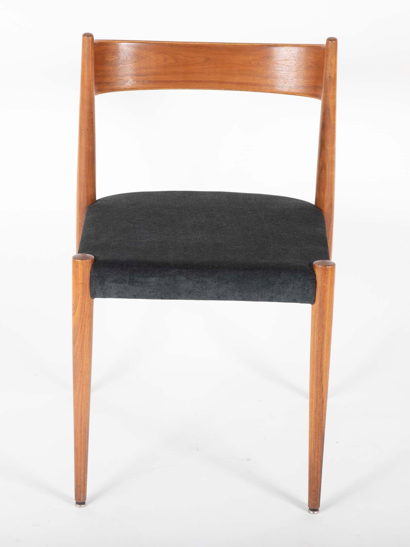 Set of Four Danish Teak Chairs For Sale 1