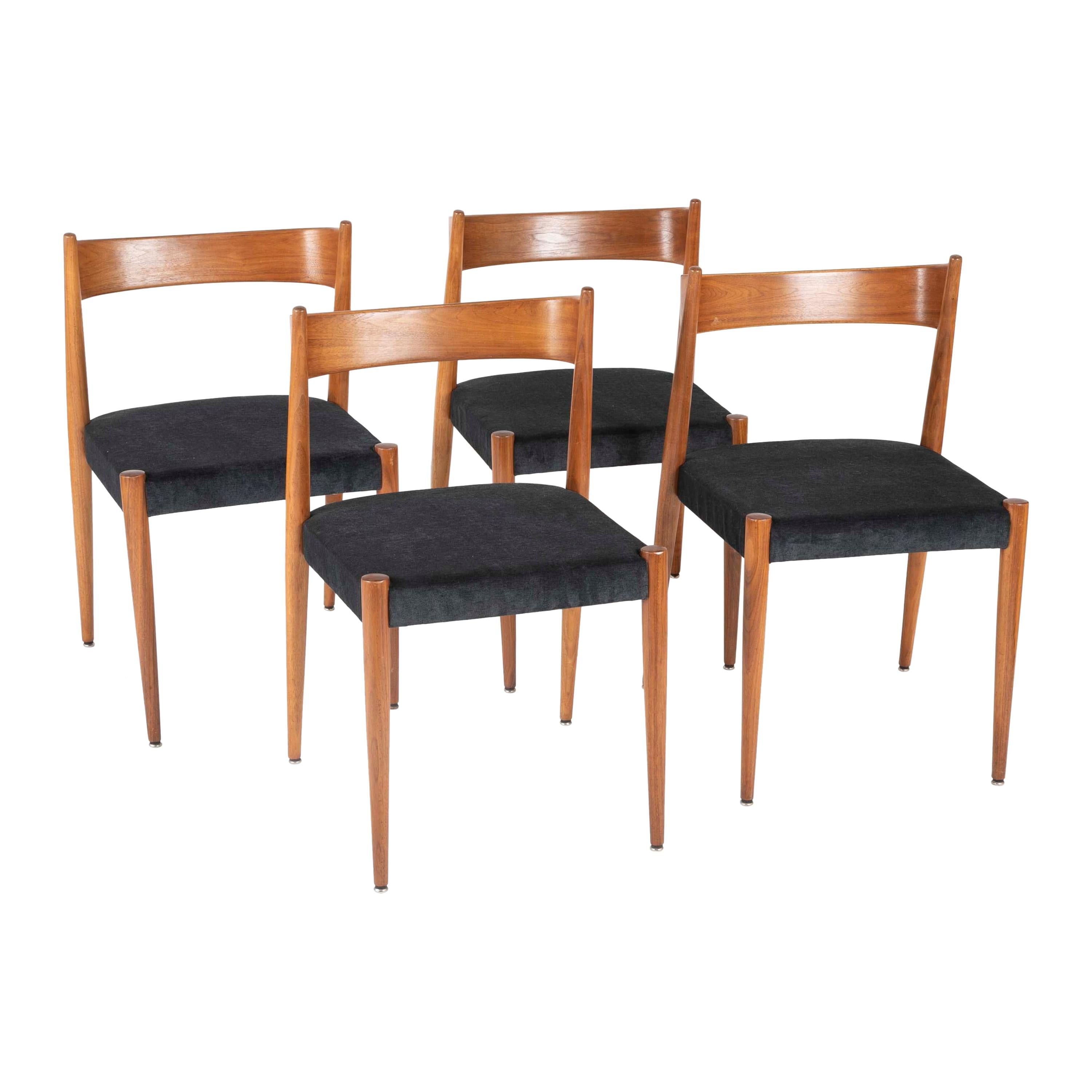 Set of Four Danish Teak Chairs For Sale