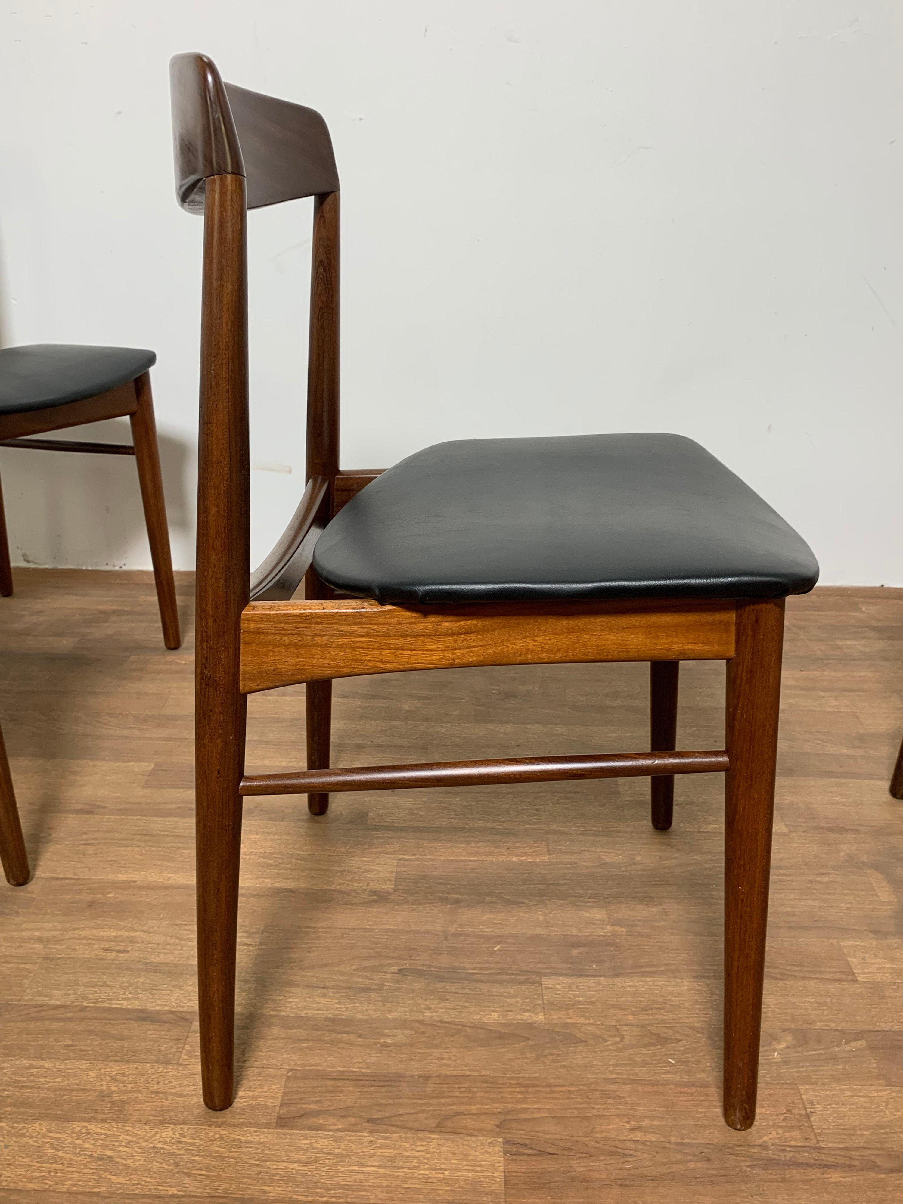 Set of Four Danish Teak Dining Chairs by SAX, circa 1960s 4