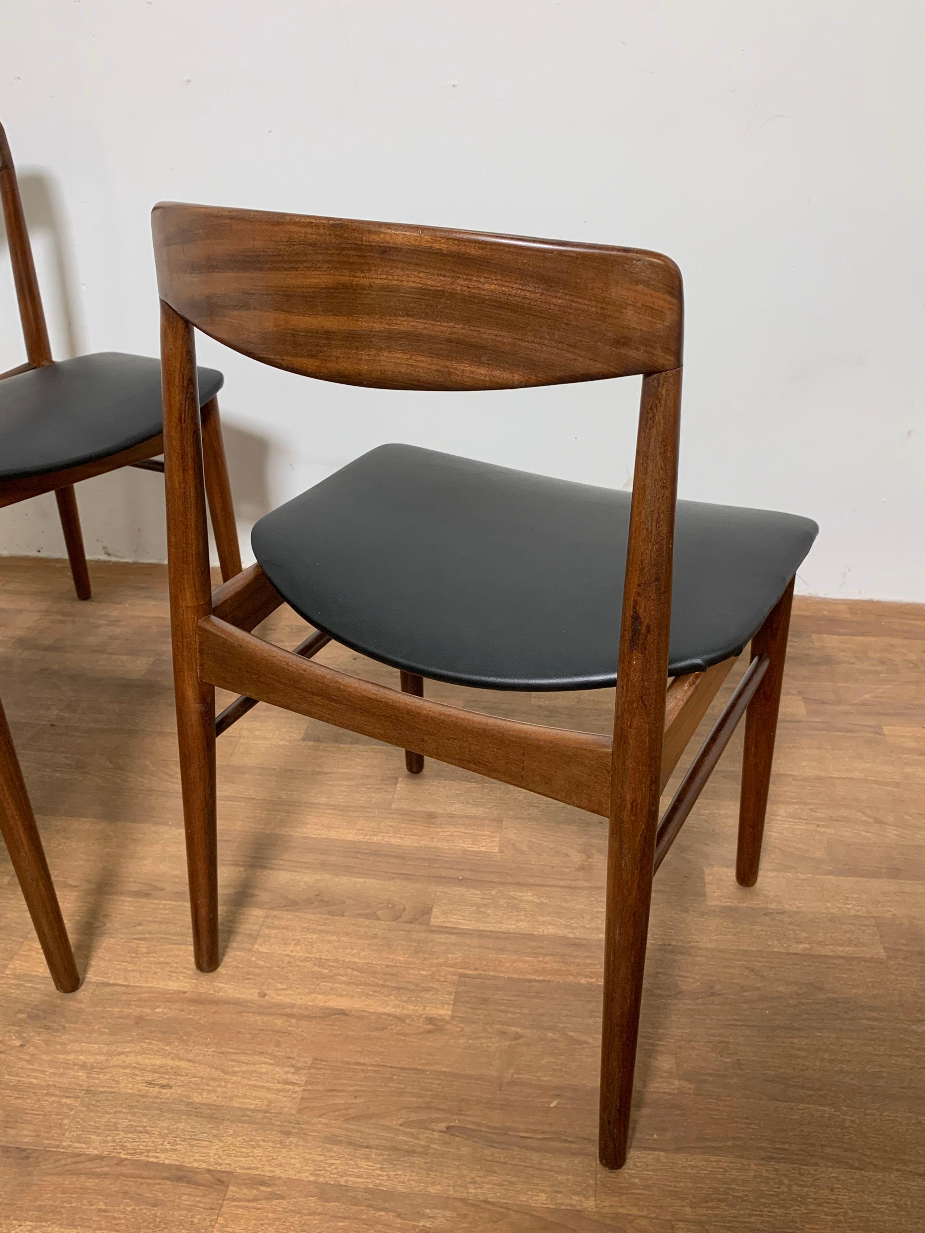 Set of Four Danish Teak Dining Chairs by SAX, circa 1960s 2