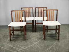 Set of Four Danish Teak Dining Chairs, Scandinavia, 1960s