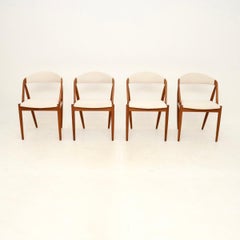 Set of Four Danish Teak Model 31 Dining Chairs by Kai Kristiansen