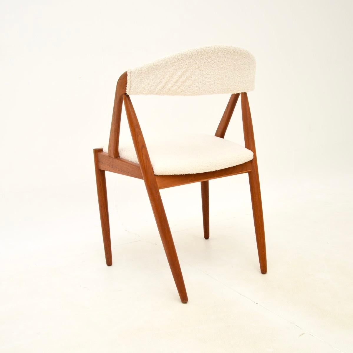 Set of Four Danish Teak Model 31 Dining Chairs by Kai Kristiansen For Sale 2