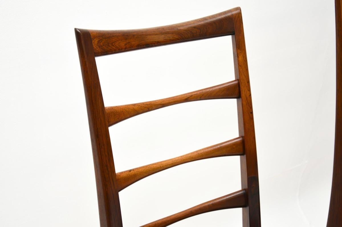 Ensemble de quatre vintage danois  Chaises de salle à manger Niels Koefoed 5