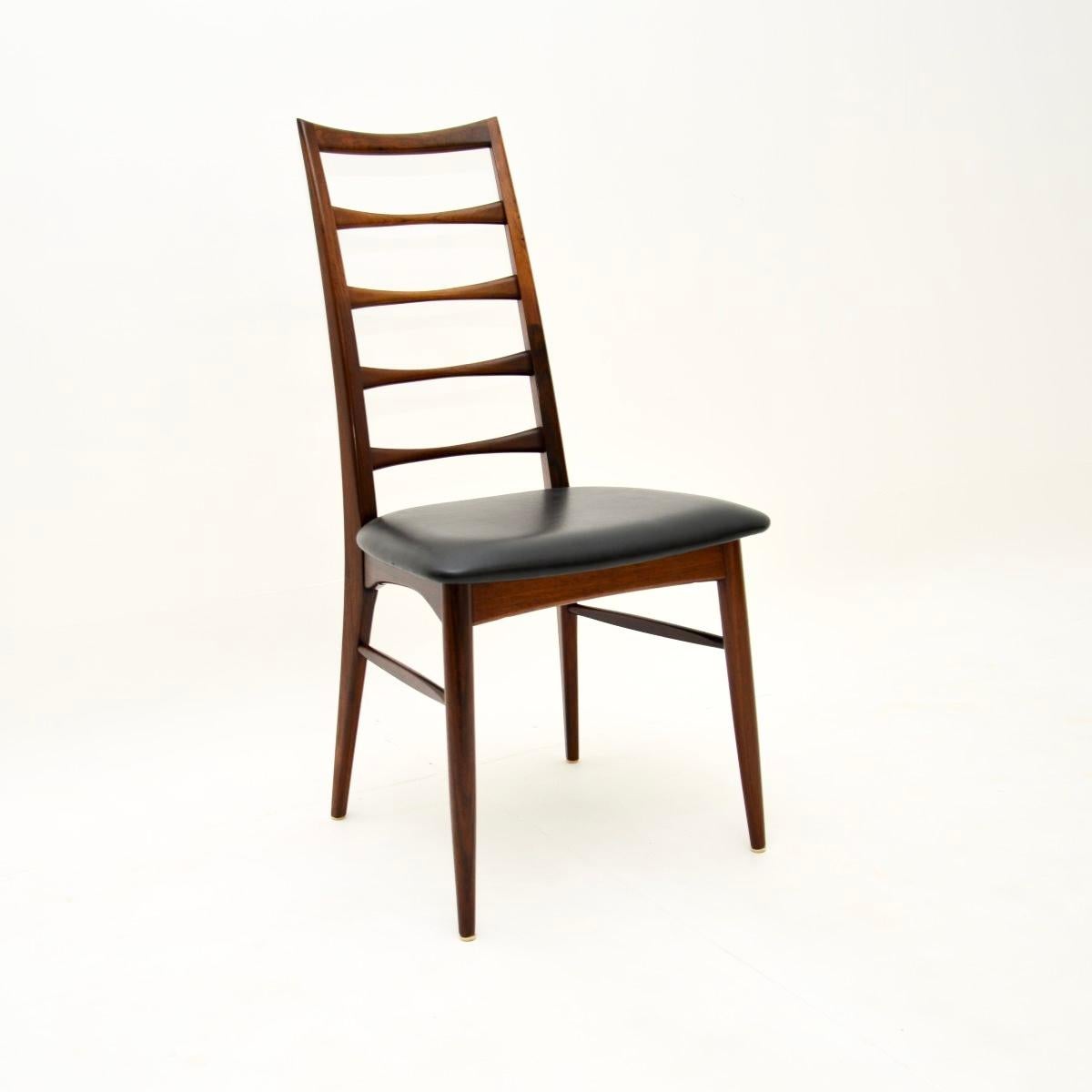 Ensemble de quatre vintage danois  Chaises de salle à manger Niels Koefoed 1