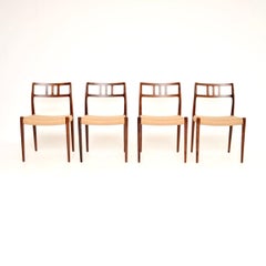Set of Four Danish Vintage Model 79 Chairs by Niels Moller