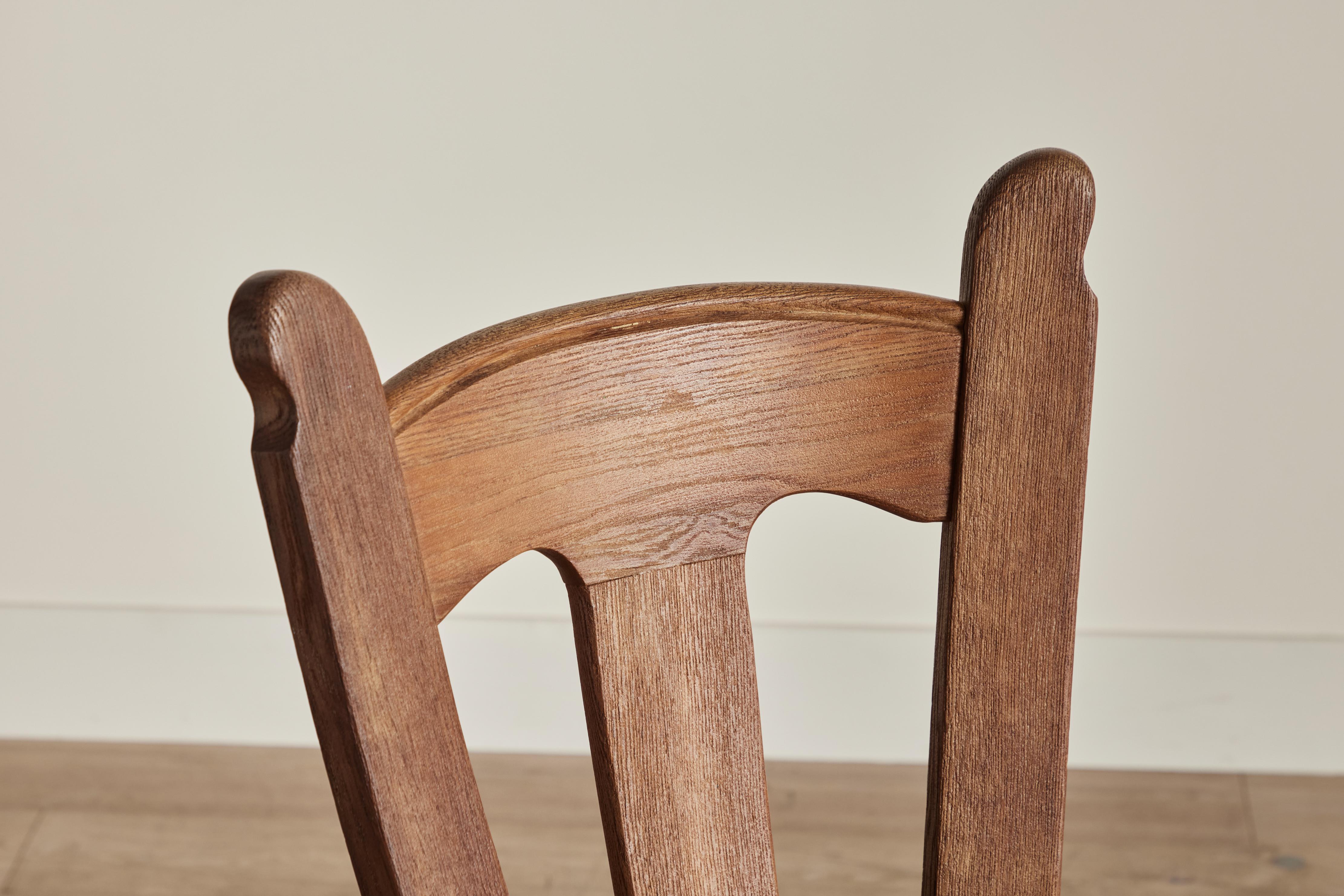 Wood Set of Four De Puydt Chairs