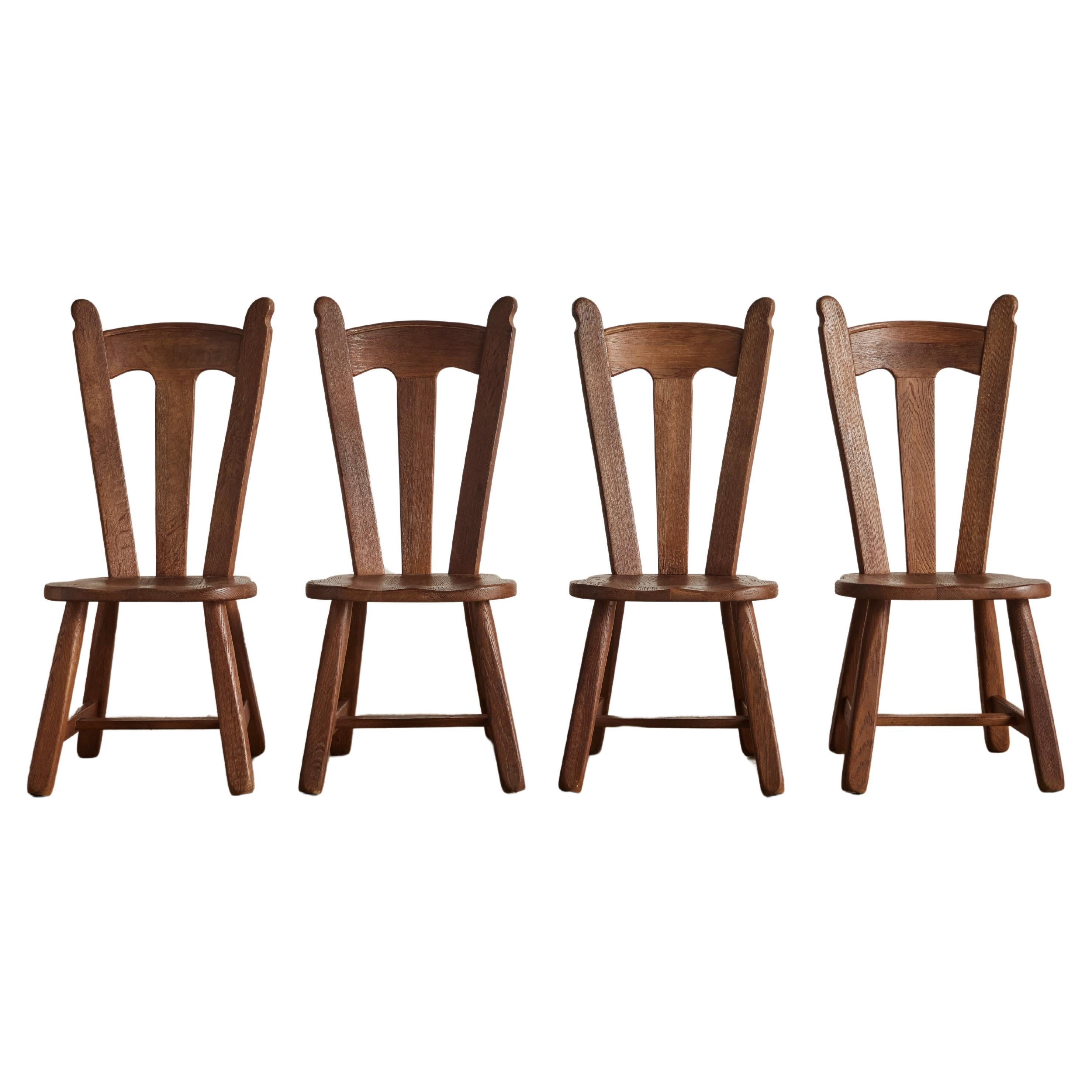 Set of Four De Puydt Chairs For Sale
