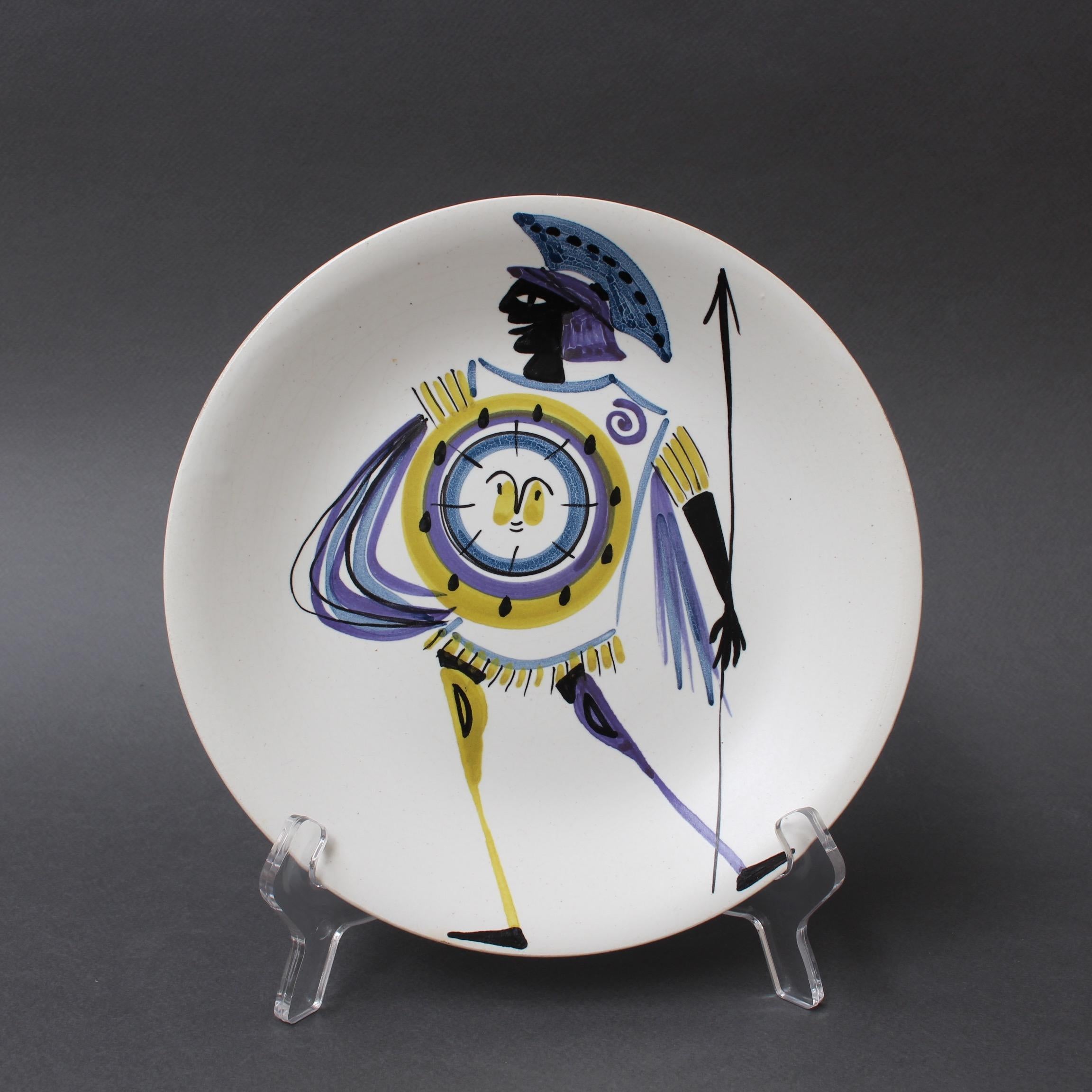 Set of Four Decorative Plates by Roger Capron, circa 1950s In Good Condition In London, GB