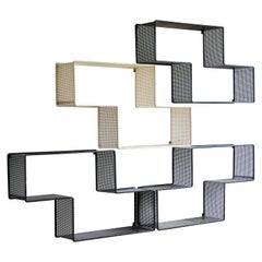Set of Four Dedal Shelves by Mathieu Matégot