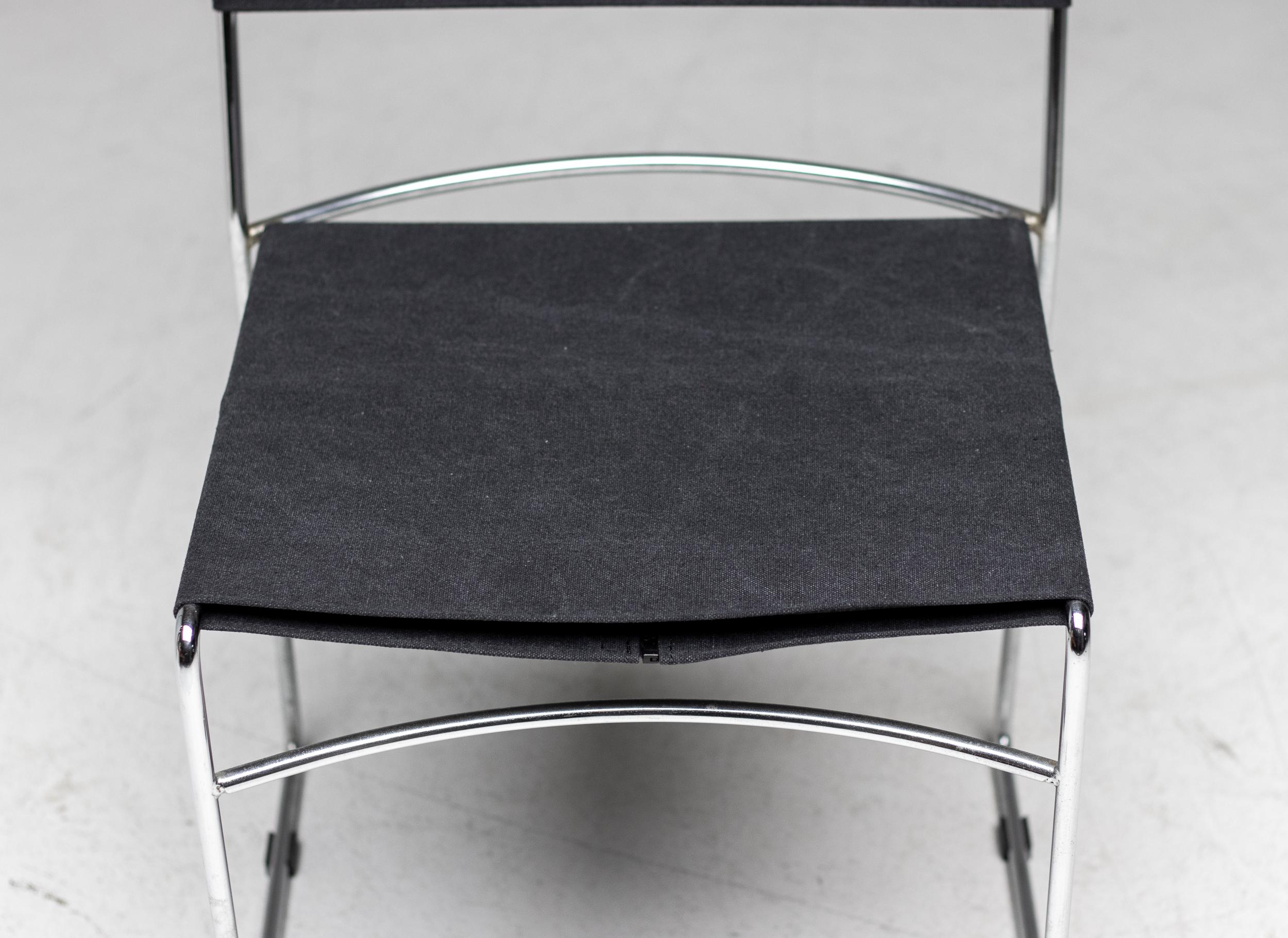 Italian Set of Four Delfina Chairs by Enzo Mari