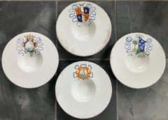 Set of Four Deruta Noble Shield Bowls