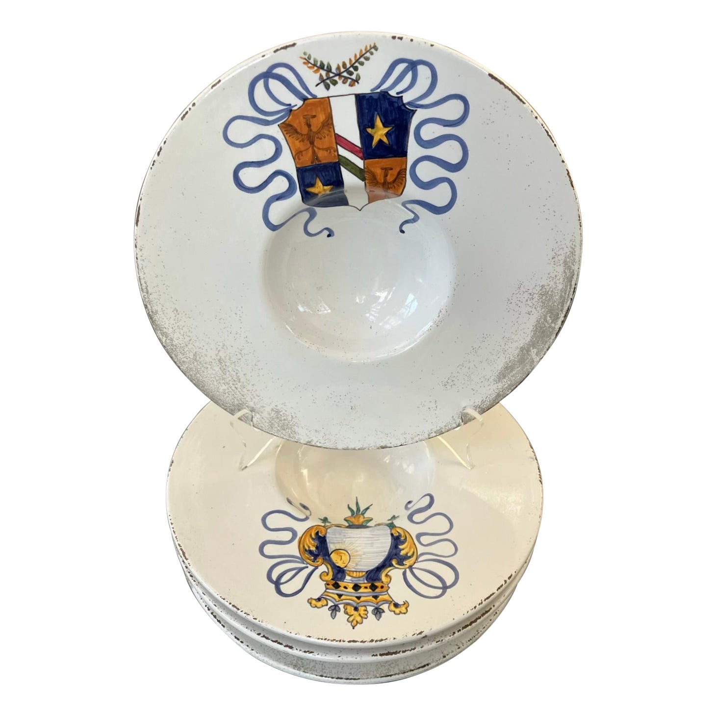 Set of Four Deruta Noble Shield Bowls For Sale