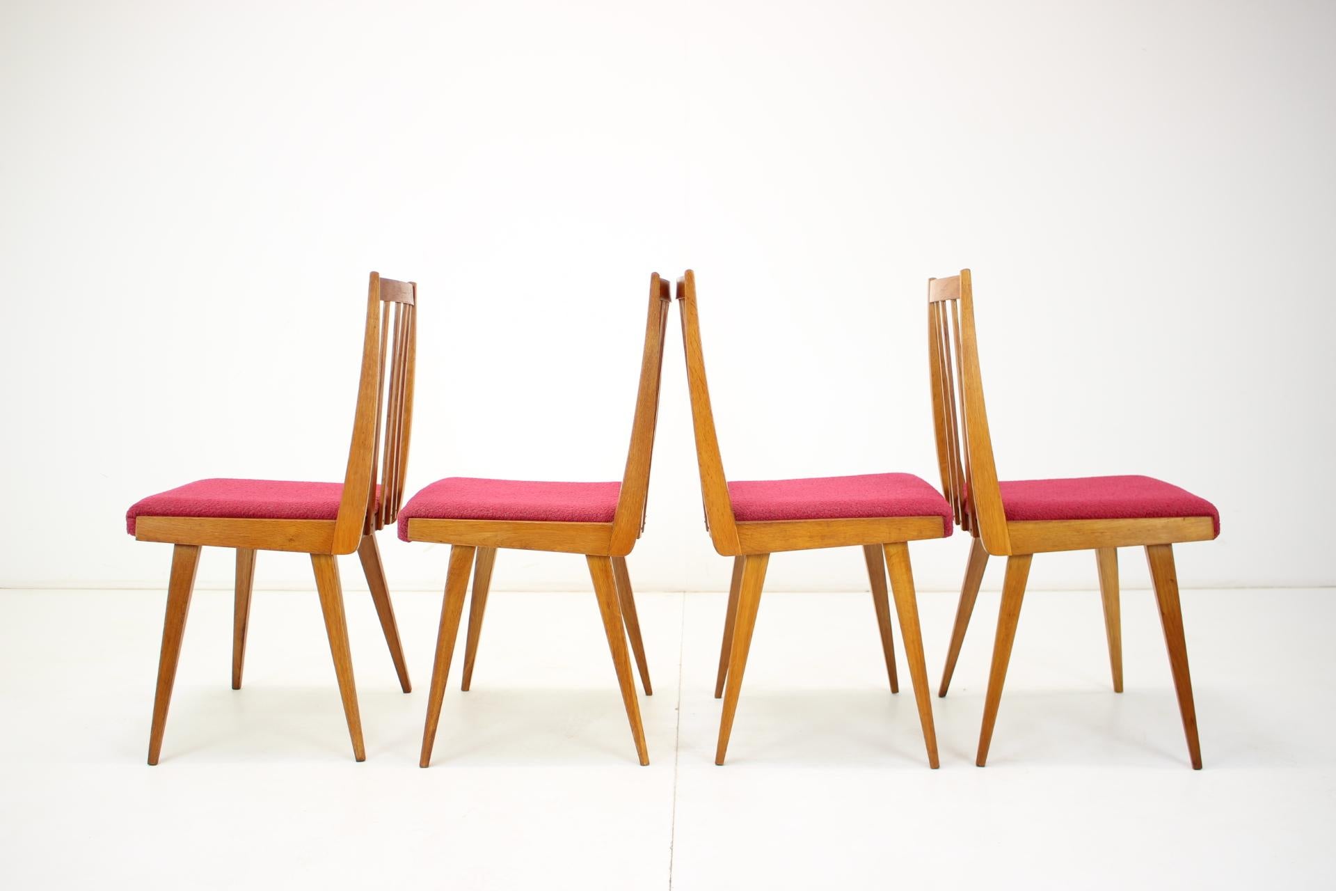 Mid-20th Century Set of Four Design Dining Chairs, 1960's For Sale
