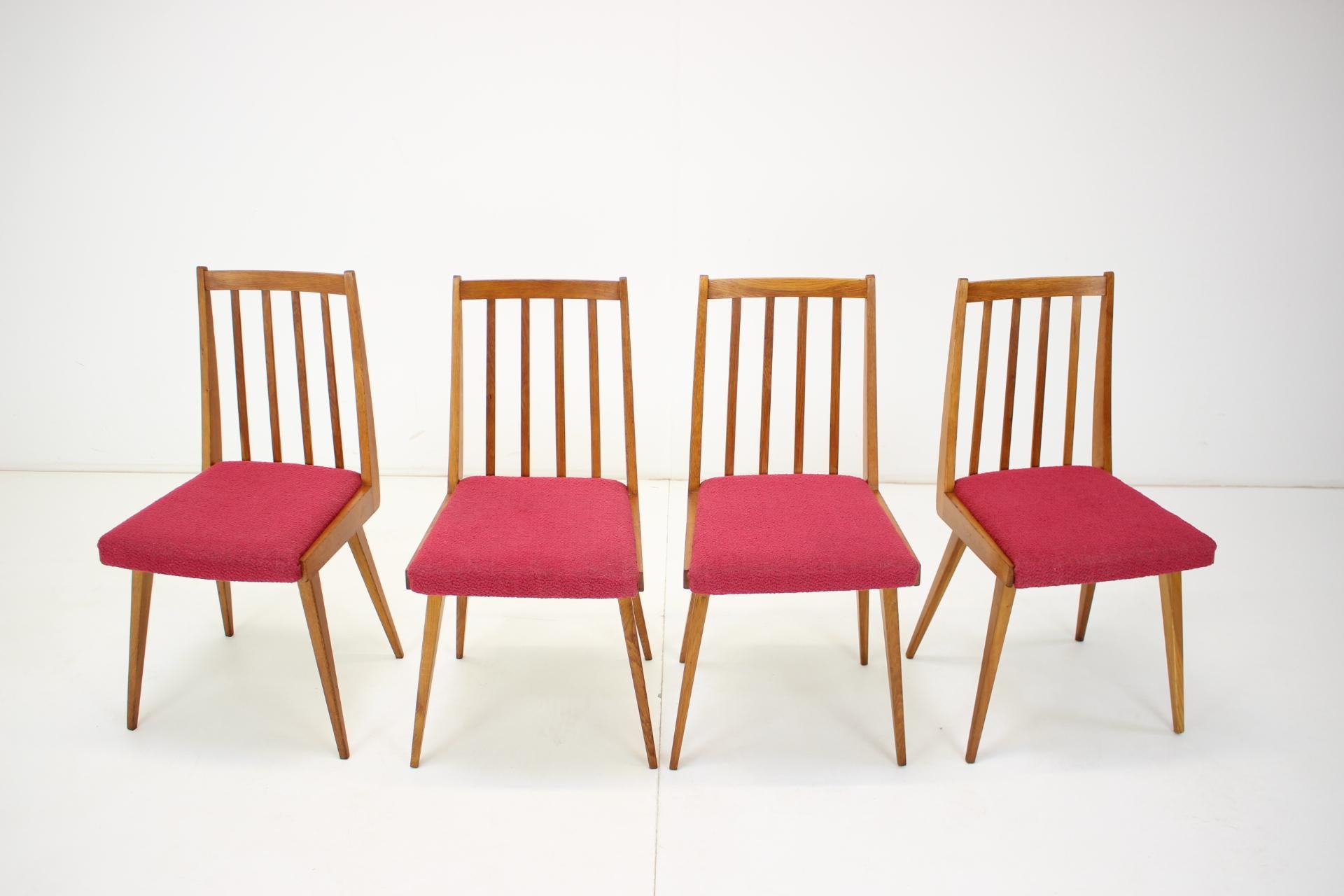 Set of Four Design Dining Chairs, 1960's For Sale 2