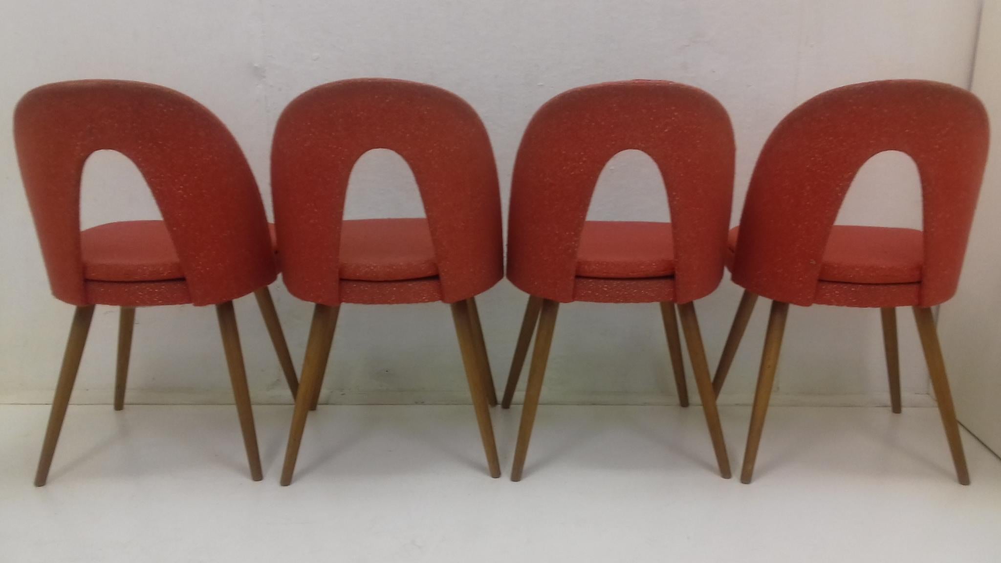 Set of Four Design Dining Chairs Designed by Antonín Šuman, 1960s 3