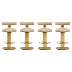 Set Of Four "Design For Leisure" Post Modern Bar Stools