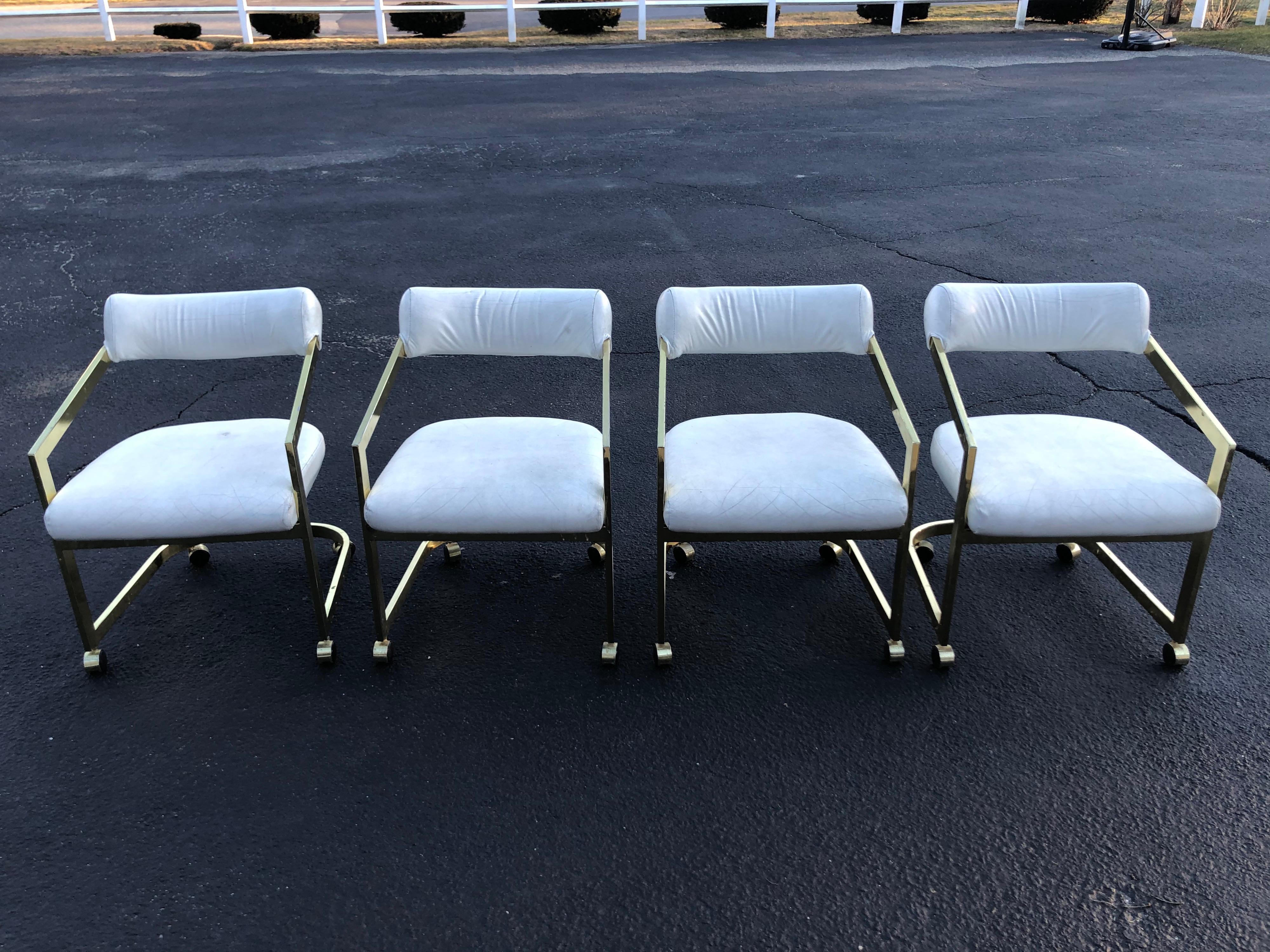 Plated Set of Four Design Institute of America Chairs