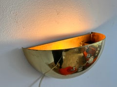 Set of four DESIGN Midcentury Wall brass lamps - Czechoslovakia, 1980s