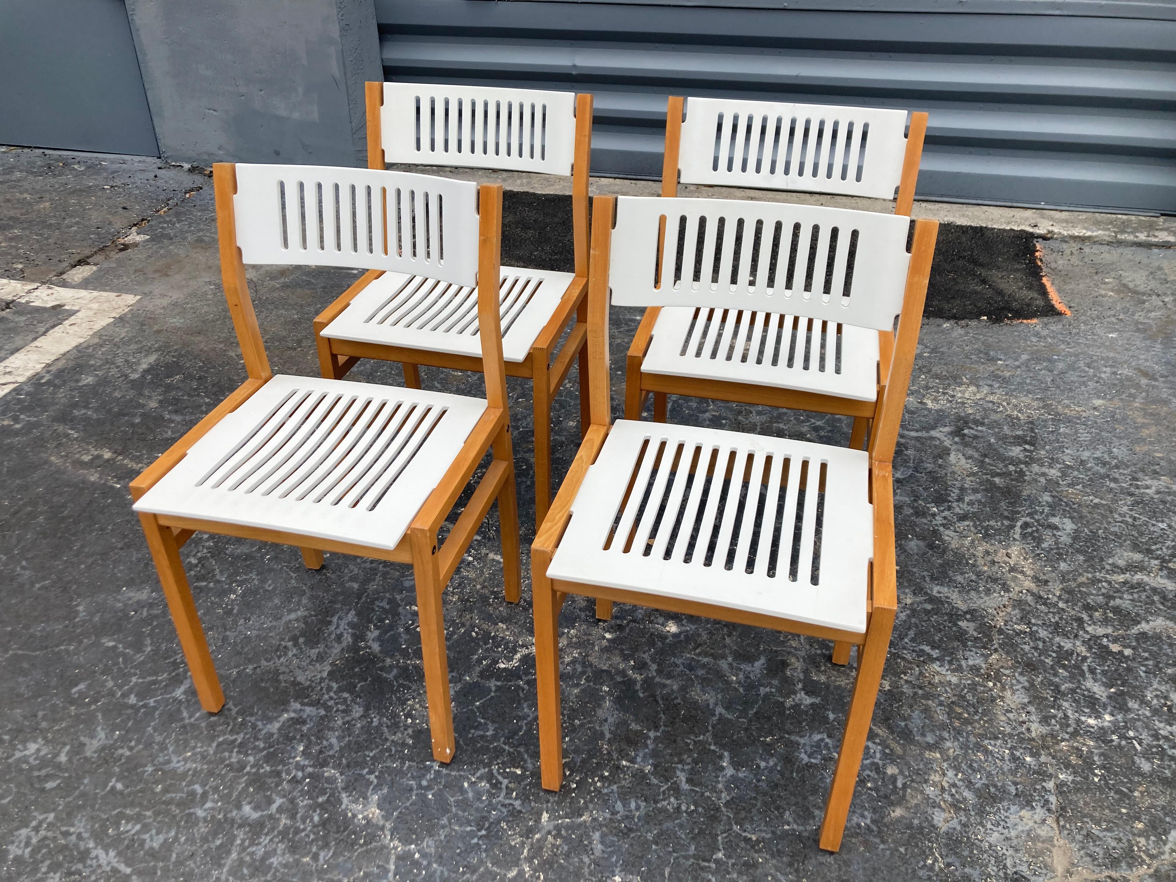 Set of Four Designer Dining Chairs, Bentwood  For Sale 2