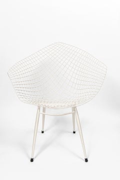 Set of Four Diamond Chairs in the Style of Harry Bertoia, United States, C. 1960