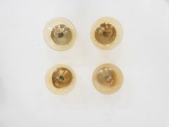 Set of four Dijkstra glass wall or ceiling lights “Drop” The Netherlands, 1960's