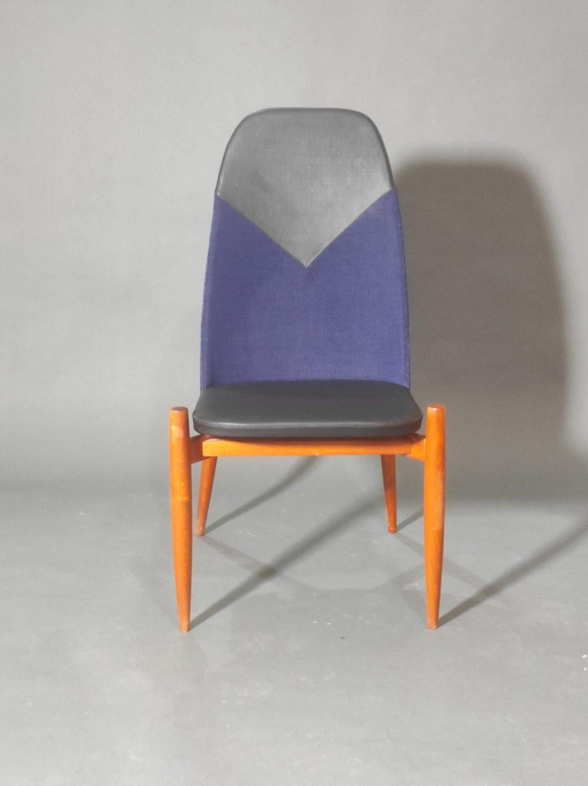 Set of Four Dining Chair By Miroslav Navratil 1960s For Sale 4