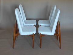Set Of Four Dining Chair By Miroslav Navratil 1970s