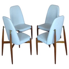 Set Of Four Dining Chair By Miroslav Navratil 1970s