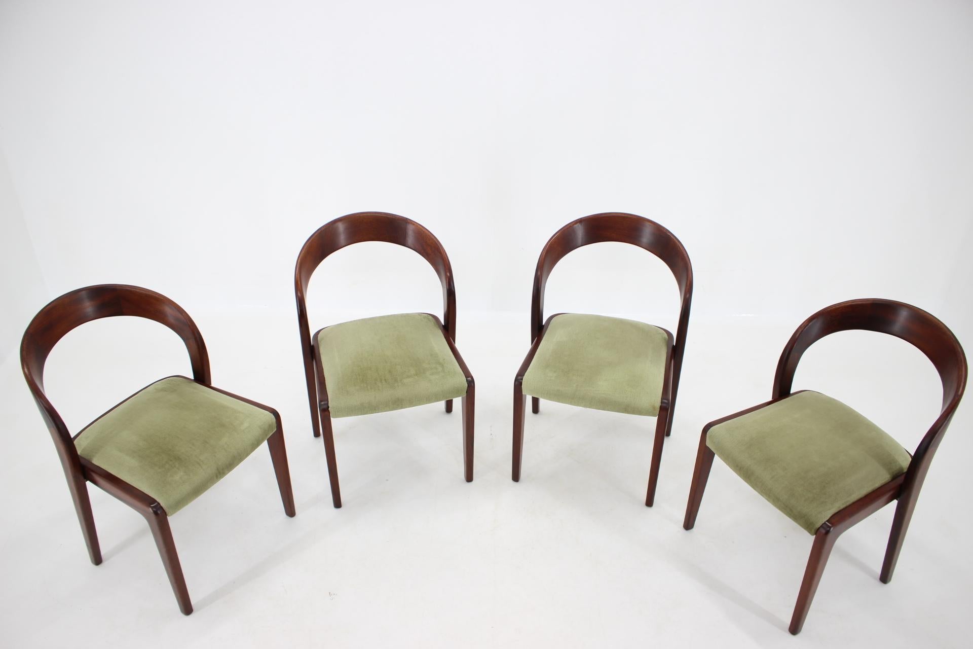Mid-Century Modern Set of Four Dining Chairs, 1960s
