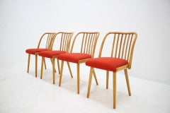 Ensemble de quatre chaises de salle à manger ou Antonín Šuman, années 1960