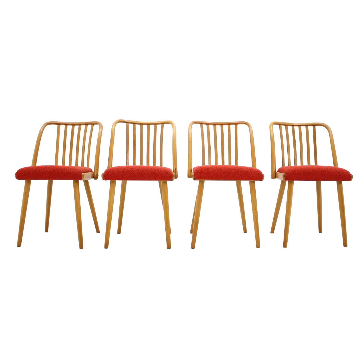 Set of Four Dining Chairs or Antonín Šuman, 1960s