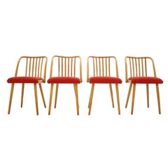 Ensemble de quatre chaises de salle à manger ou Antonín Šuman, années 1960