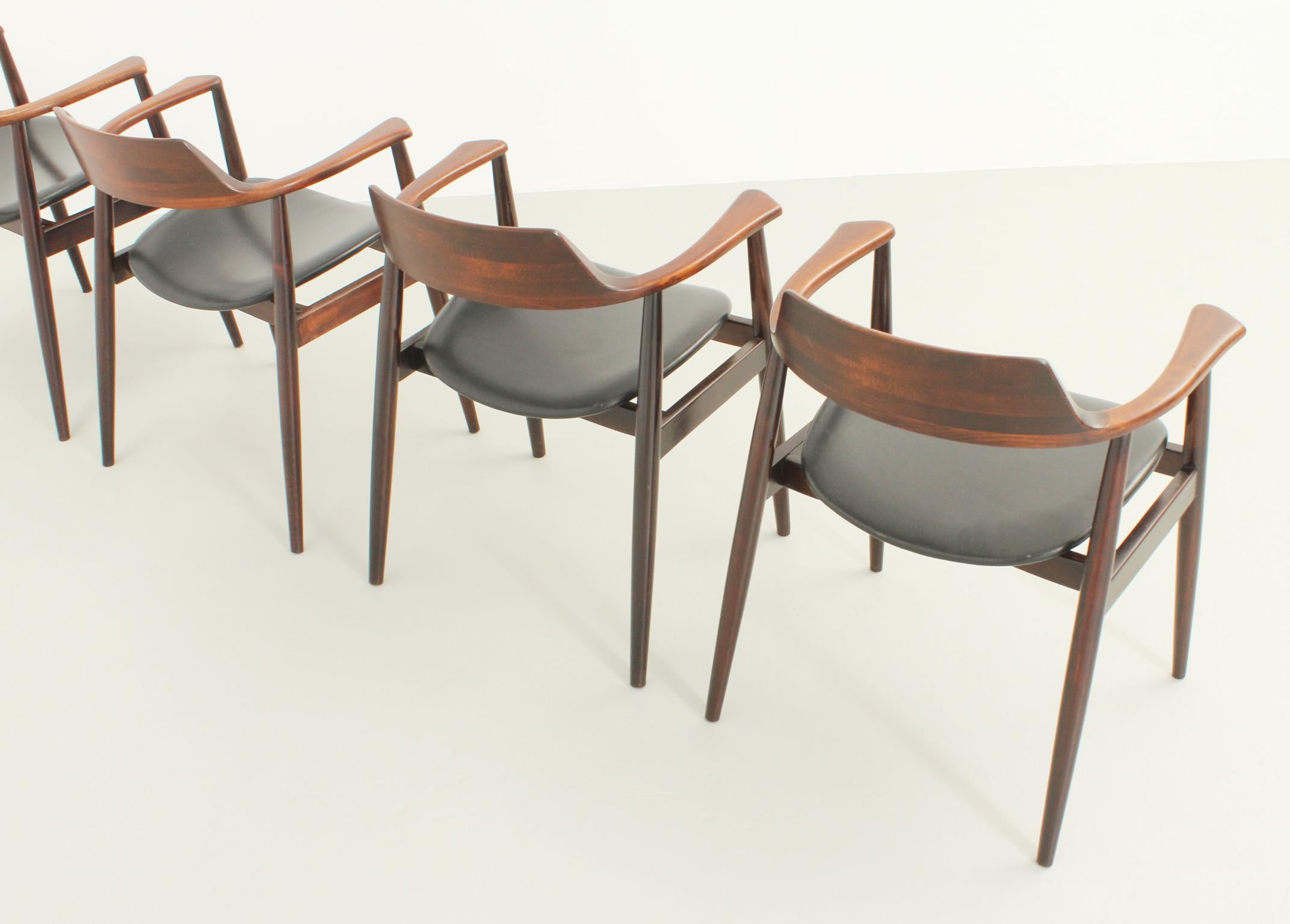 Set of Four Dining Chairs by AG Barcelona, Spain, 1960's 7