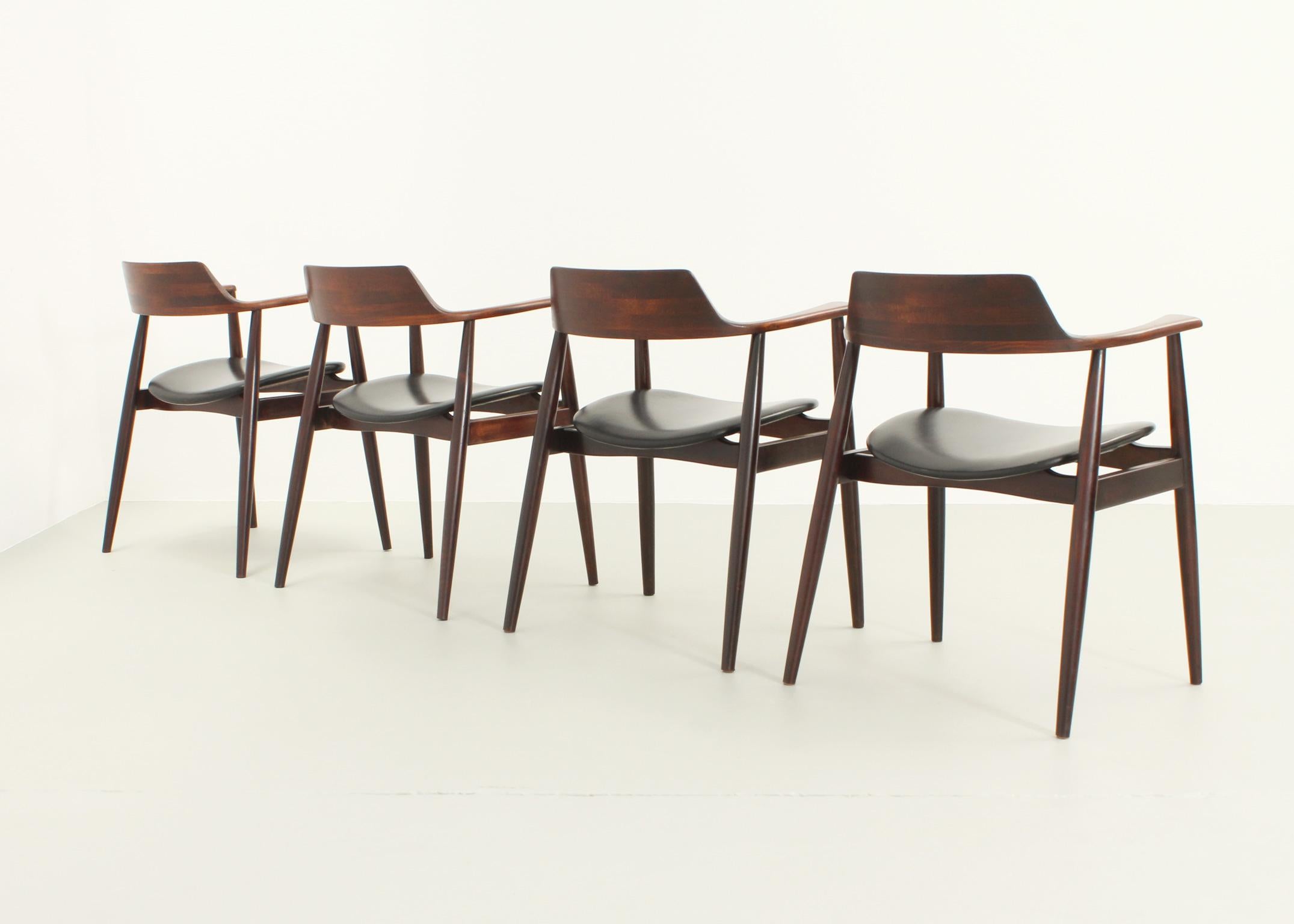 Set of Four Dining Chairs by AG Barcelona, Spain, 1960's 8