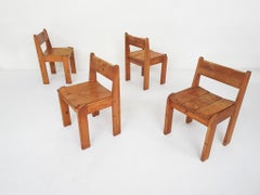 Set of four dining chairs by Ate van Apeldoorn for Houtwerk Hattem, NL 1970's