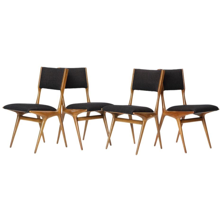 Set of Four Dining Chairs by Carlo di Carli