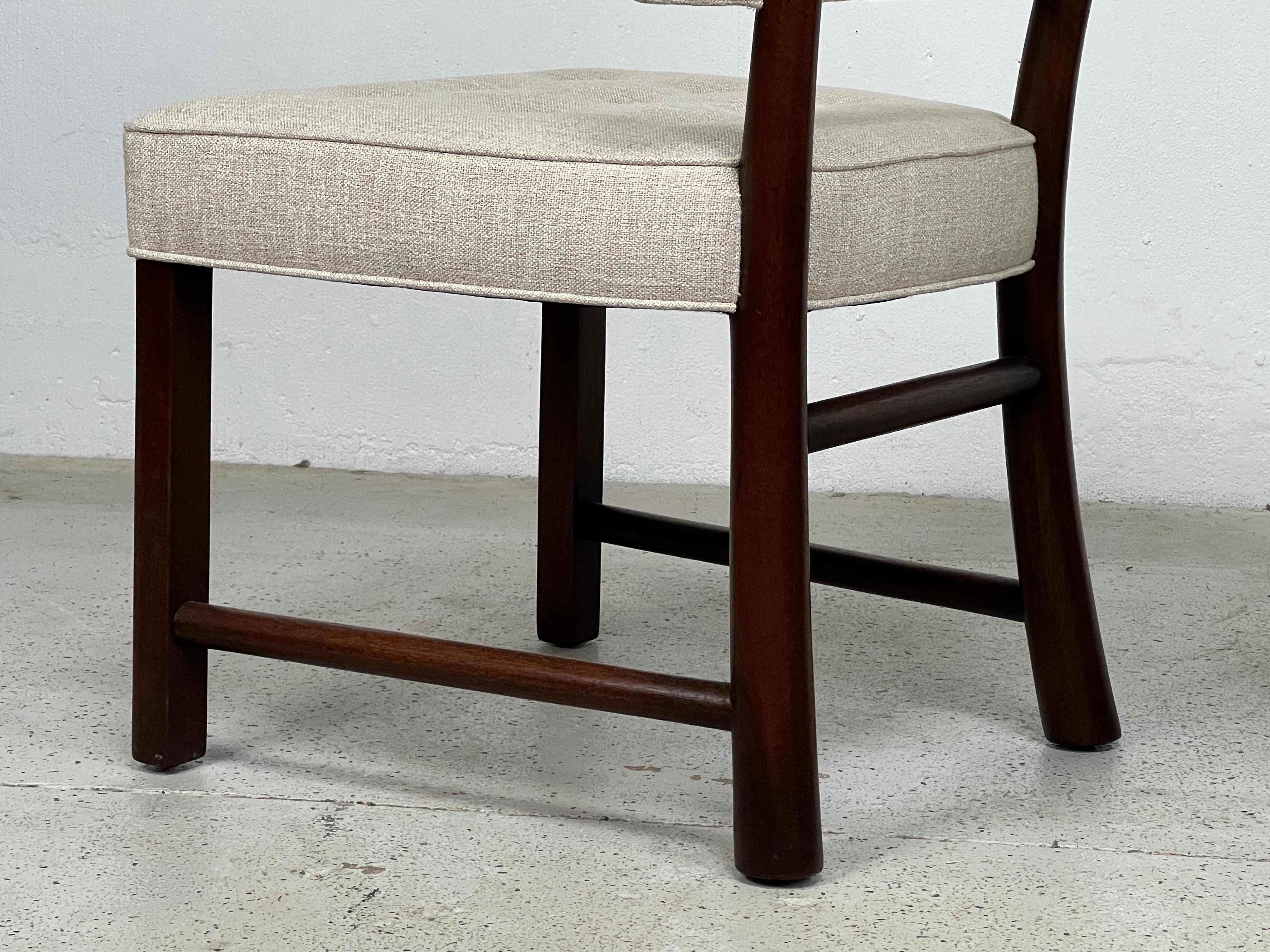 Set of Four Dining Chairs by Edward Wormley for Dunbar For Sale 5