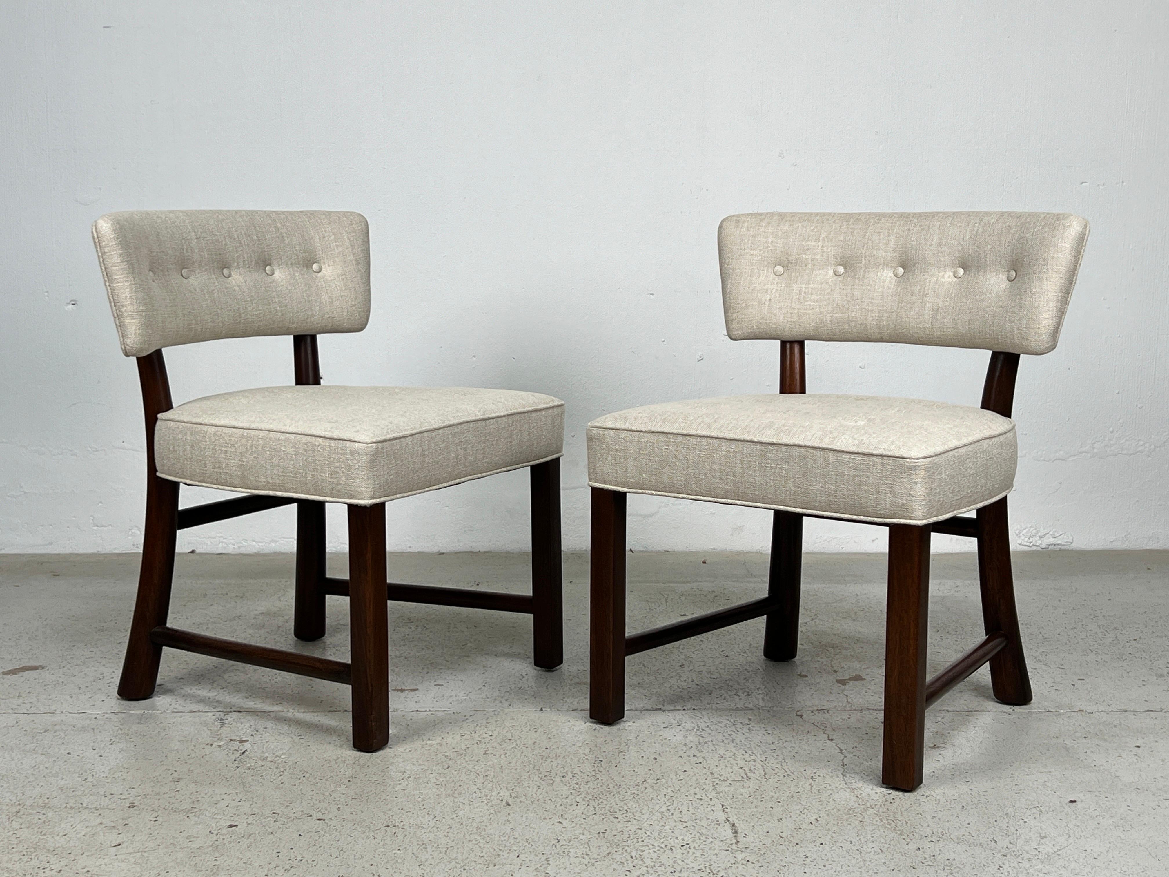 Set of Four Dining Chairs by Edward Wormley for Dunbar For Sale 6