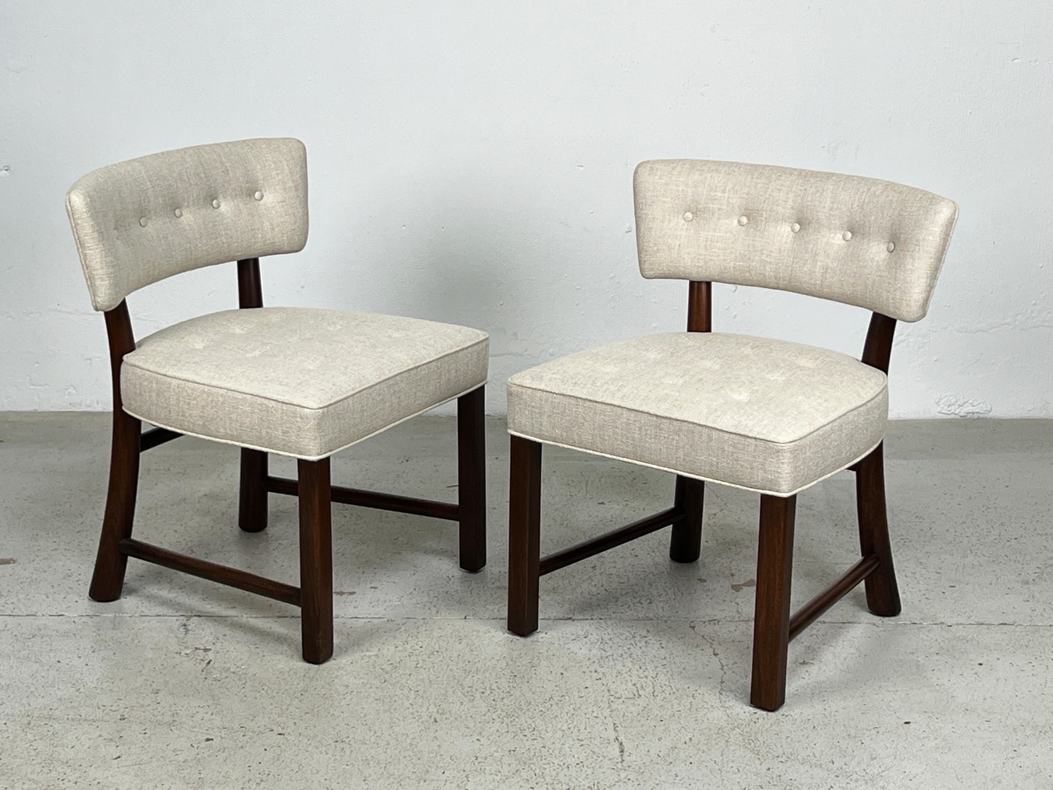 Set of Four Dining Chairs by Edward Wormley for Dunbar For Sale 7